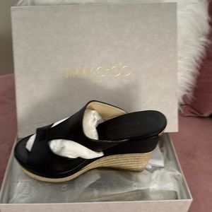Jimmy Choo Vachetta PT Rope Wedge